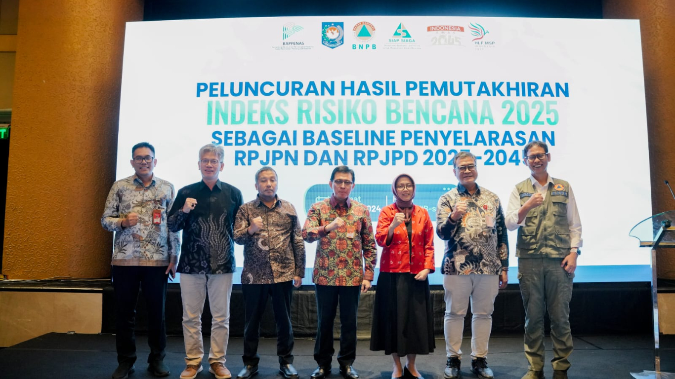 Bappenas dan BNPB Gelar Peluncuran Hasil Proyeksi Indeks Risiko Bencana untuk Selaraskan RPJPN dan RPJPD 2025-2045
