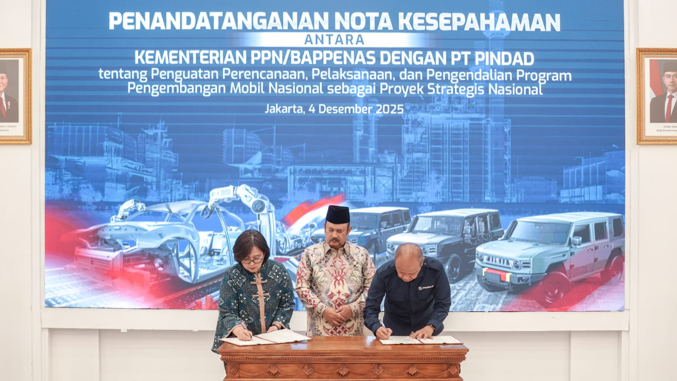 Bappenas-HKI-PT Pindad Teguhkan Kolaborasi Bangun Ekosistem Mobil Nasional dan Kawasan Industri Berkelas Dunia