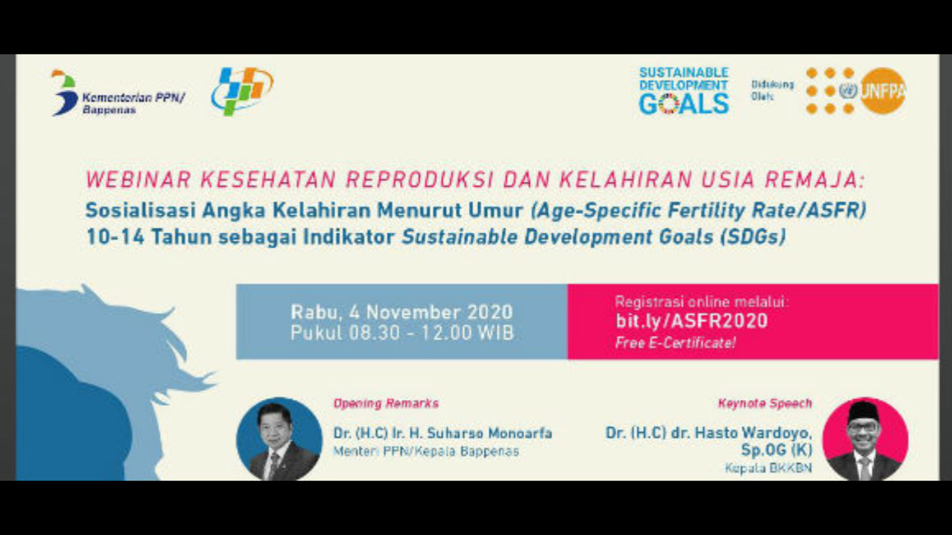 Bappenas: Indonesia Resmi Gunakan ASFR 10-14 Tahun Sebagai Salah Satu Indikator Capaian SDGs