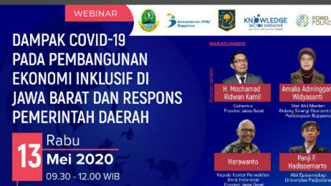 Ciptakan Stabilitas Ekonomi Usai Covid-19, Bappenas Dorong Jawa Barat Terapkan Pembangunan Ekonomi Inklusif