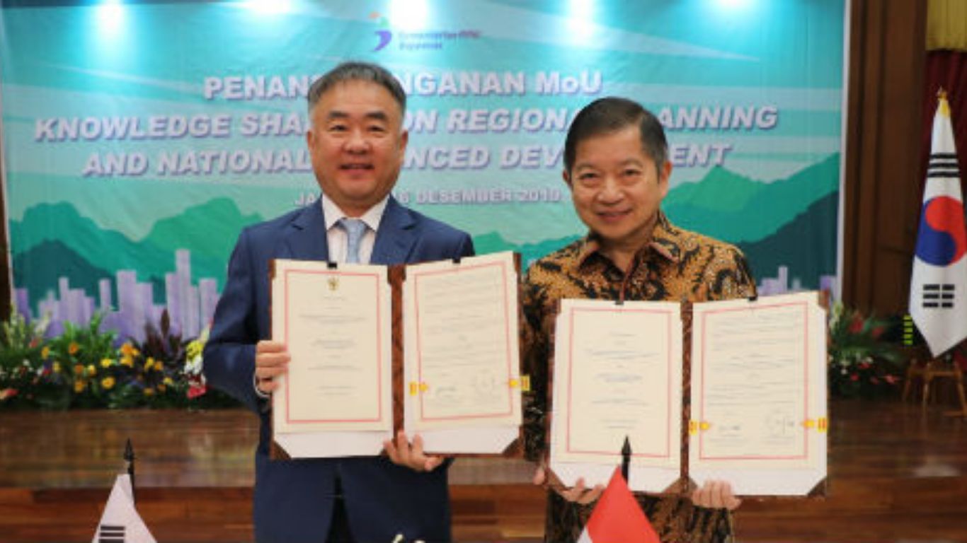 Indonesia-Korea Tandatangani MoU Terkait Knowledge Sharing Pembangunan Regional