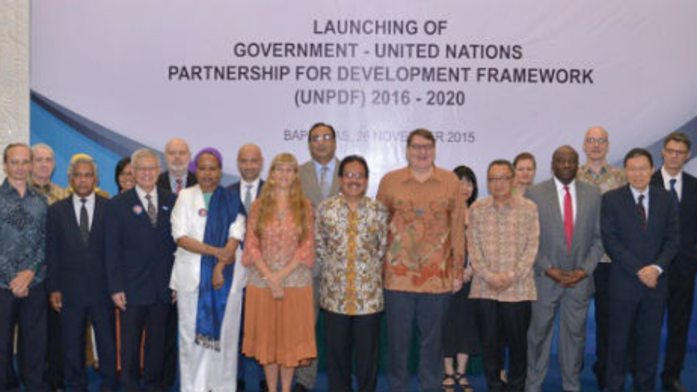 Indonesia-PBB Teken Indonesia-UN Partnership for Development Framework (UNPDF) 2016-2020