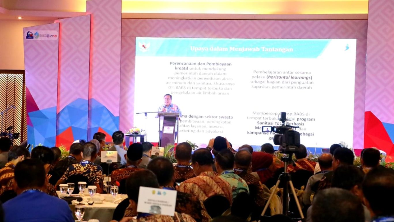 Menteri Bambang Dukung Program Advokasi Terhadap Pimpinan Daerah Untuk Percepat Capaian Air Bersih dan Sanitasi Layak