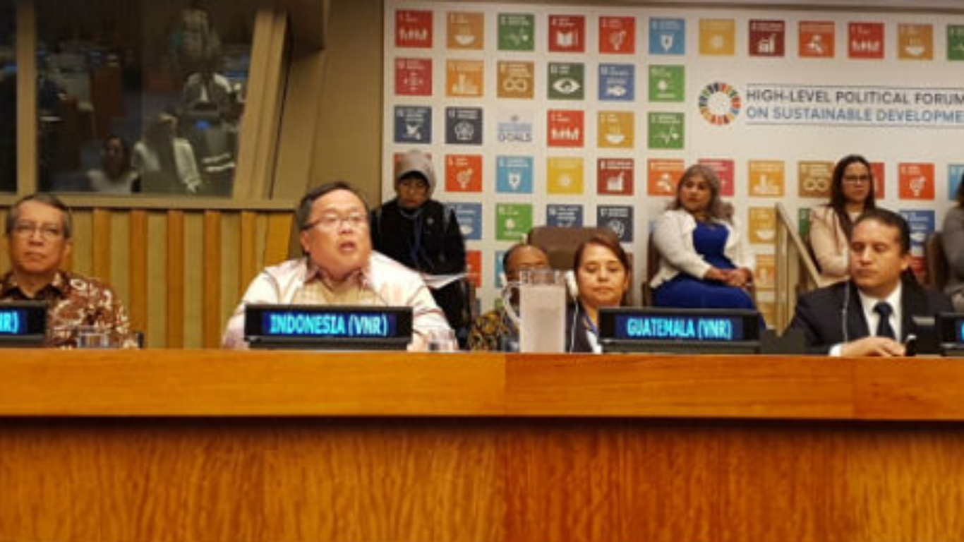 Menteri Bambang Luncurkan Voluntary National Review 2019 Di United Nation High-Level Political Forum On Sustainable Development