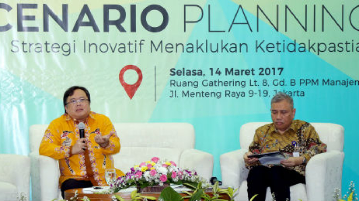 Menteri Bambang Memaparkan Scenario Planning dalam Forum Manajemen