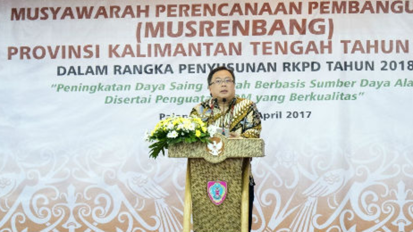 Musyawarah Perencanaan Pembangunan Provinsi Kalimantan Tengah Tahun 2017