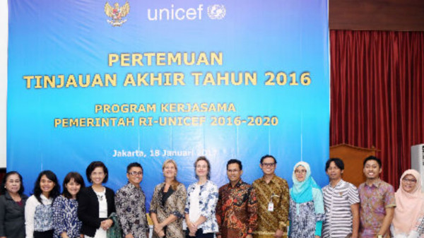 Annual Review Program Kerjasama RI-UNICEF 2016-2020: Target Kerjasama Pada 2016 Tercapai