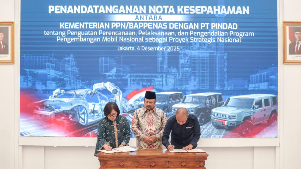 Bappenas-HKI-PT Pindad Teguhkan Kolaborasi Bangun Ekosistem Mobil Nasional dan Kawasan Industri Berkelas Dunia