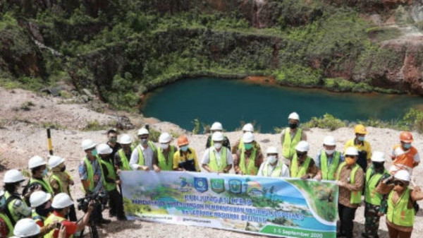 Bappenas Pantau Peran Geosite Juru Seberang Dan Geosite Open Pit Nam Salu Dalam Rangka Transformasi Ekonomi Belitung