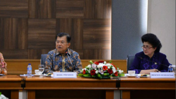 Dorong Perilaku Hidup Sehat, Wakil Presiden RI Jusuf Kalla Kunjungi Kementerian Kesehatan