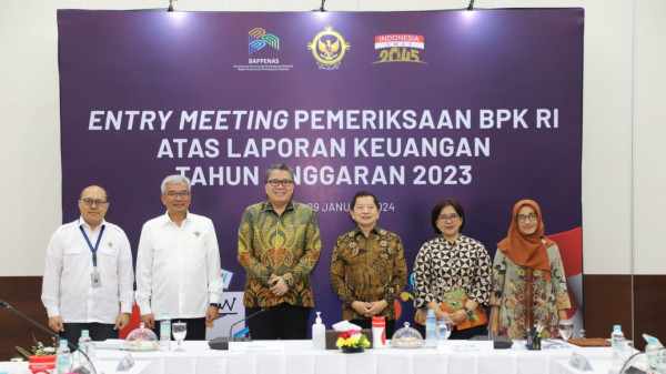 Entry Meeting Pemeriksaan BPK RI atas Laporan Keuangan  Kementerian PPN/Bappenas Tahun Aanggaran  2023