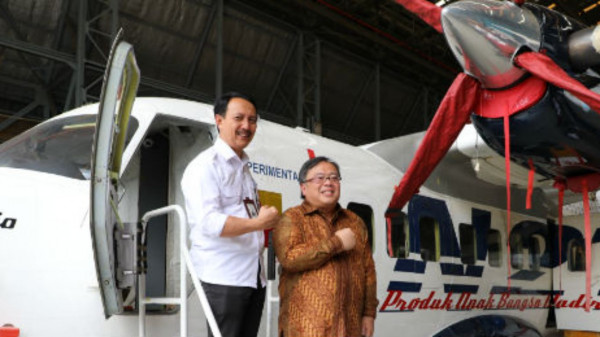 Kunker Menteri Bambang Brodjonegoro ke PT Dirgantara Indonesia