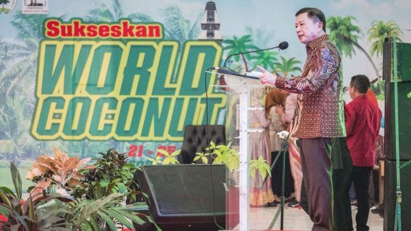 Menteri Suharso Dukung Pengembangan Kelapa Gorontalo dan Tinjau Proyek Pengendalian Banjir Gorontalo