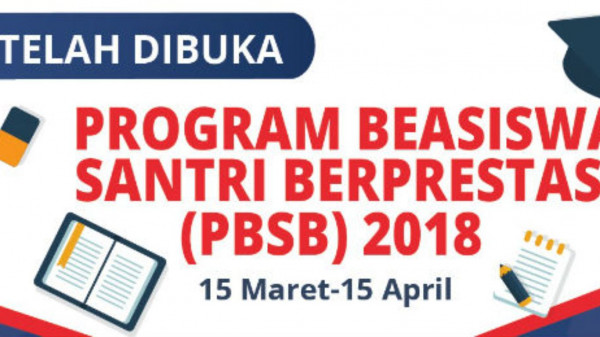 Pendaftaran Program Beasiswa Santri Berprestasi 2018